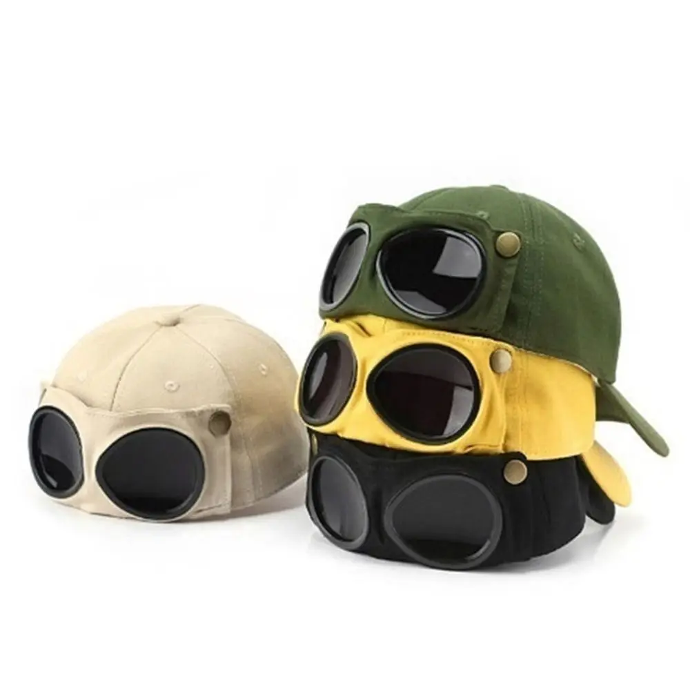 

Fashion Sunglasses UV Protection Breathable Pilot Hat Glasses Baseball Cap Peaked Cap Sun Hat