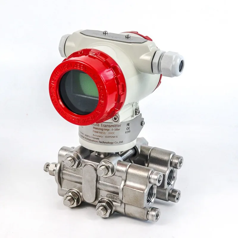 

3051 4-20ma Hart Gas Liquid Pressure Level Sensor High Accuracy 0.075% Smart Differential Pressure Transmitter