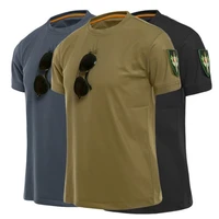 men military tactical t shirt outdoor quick dry short sleeve sport tops male shirt hiking training tee breathable cotton t shirt
