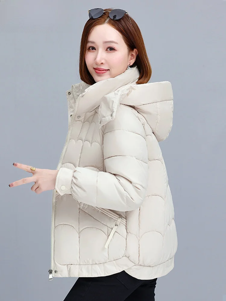 Женский пуховик Woodpecker одежда на хлопковой подкладке зимняя теплая 2024 новое