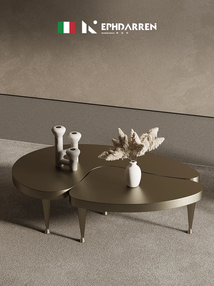 

Light extravagance, special-shaped coffee table, high-end online celebrities creative Italian style simple designer tea table