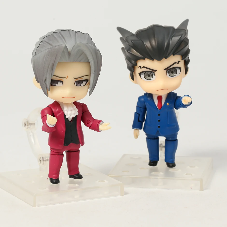 

Ace Attorney 1761 Phoenix Wright 1762 Miles Edgeworth Cute Toys Doll PVC Action Figure Collectible Model Gift