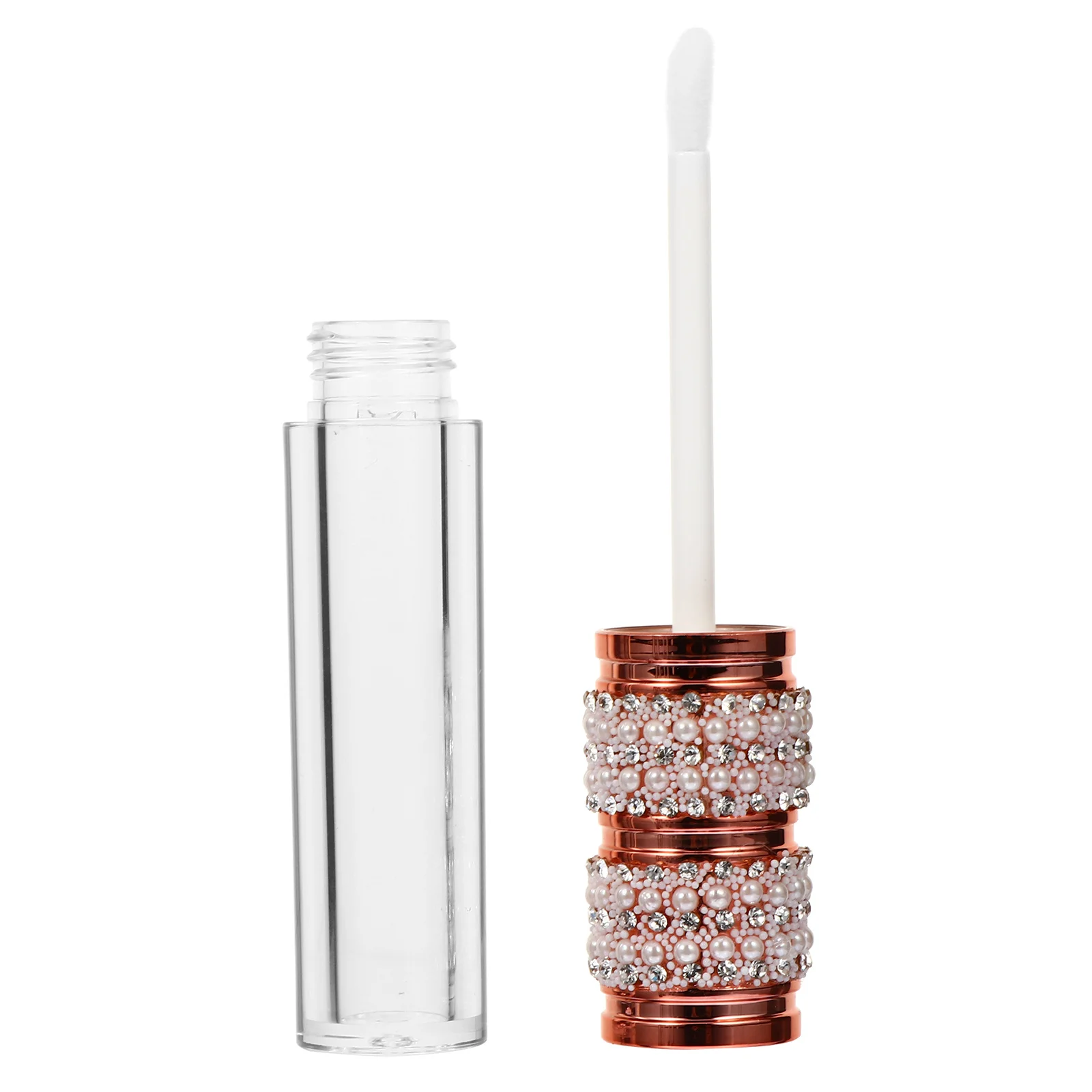 

6 Pcs Diamond Lip Gloss Bottle Chapstick Containers DIY Lip Tubes Lip Color Lip Balm Container Diamond Lip Gloss Tube