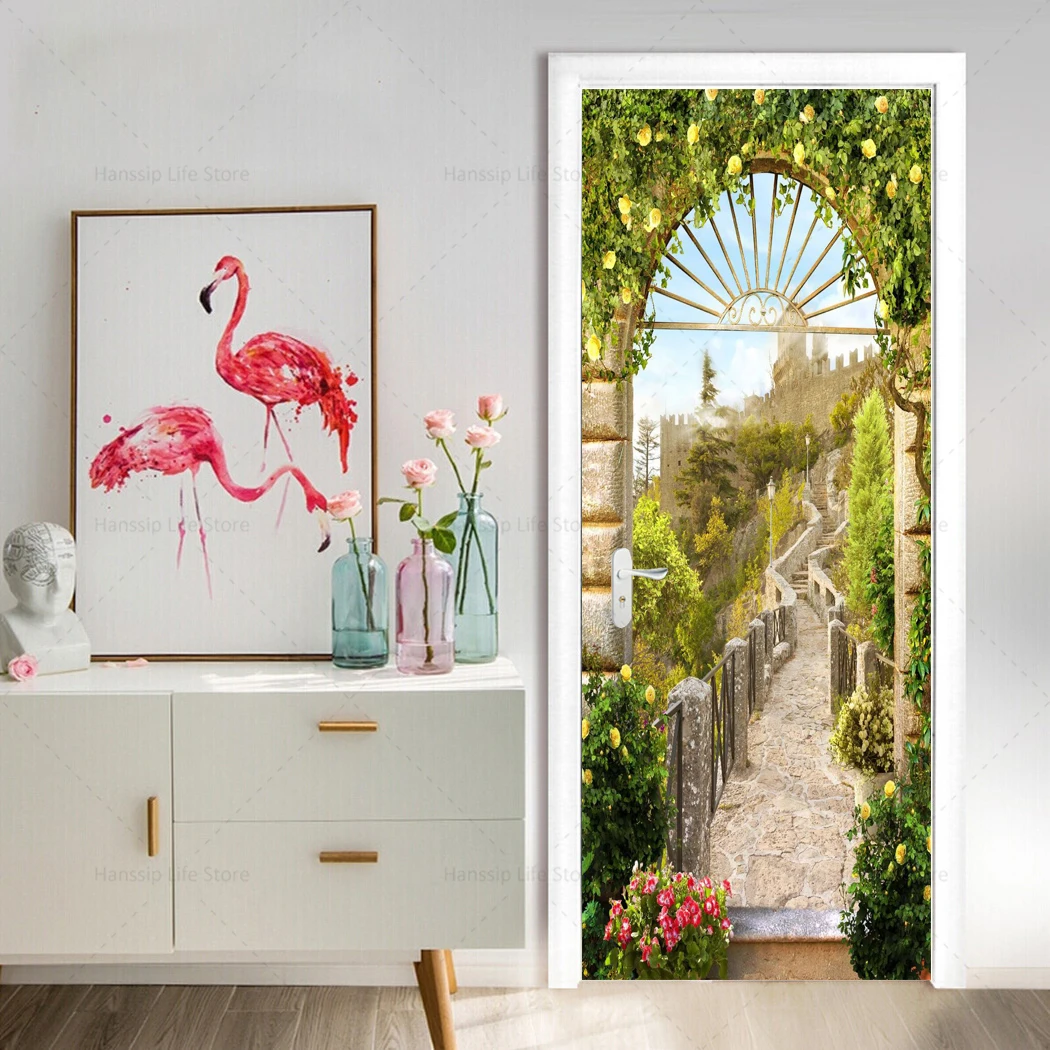 Самоклеящаяся Настенная Наклейка на дверь 29 видов