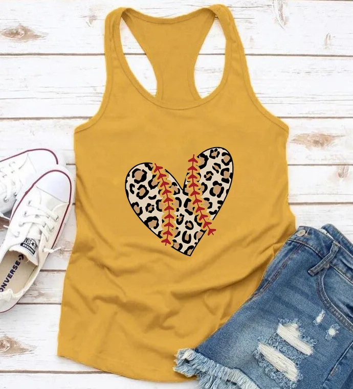 

Женская майка без рукавов, с леопардовым принтом