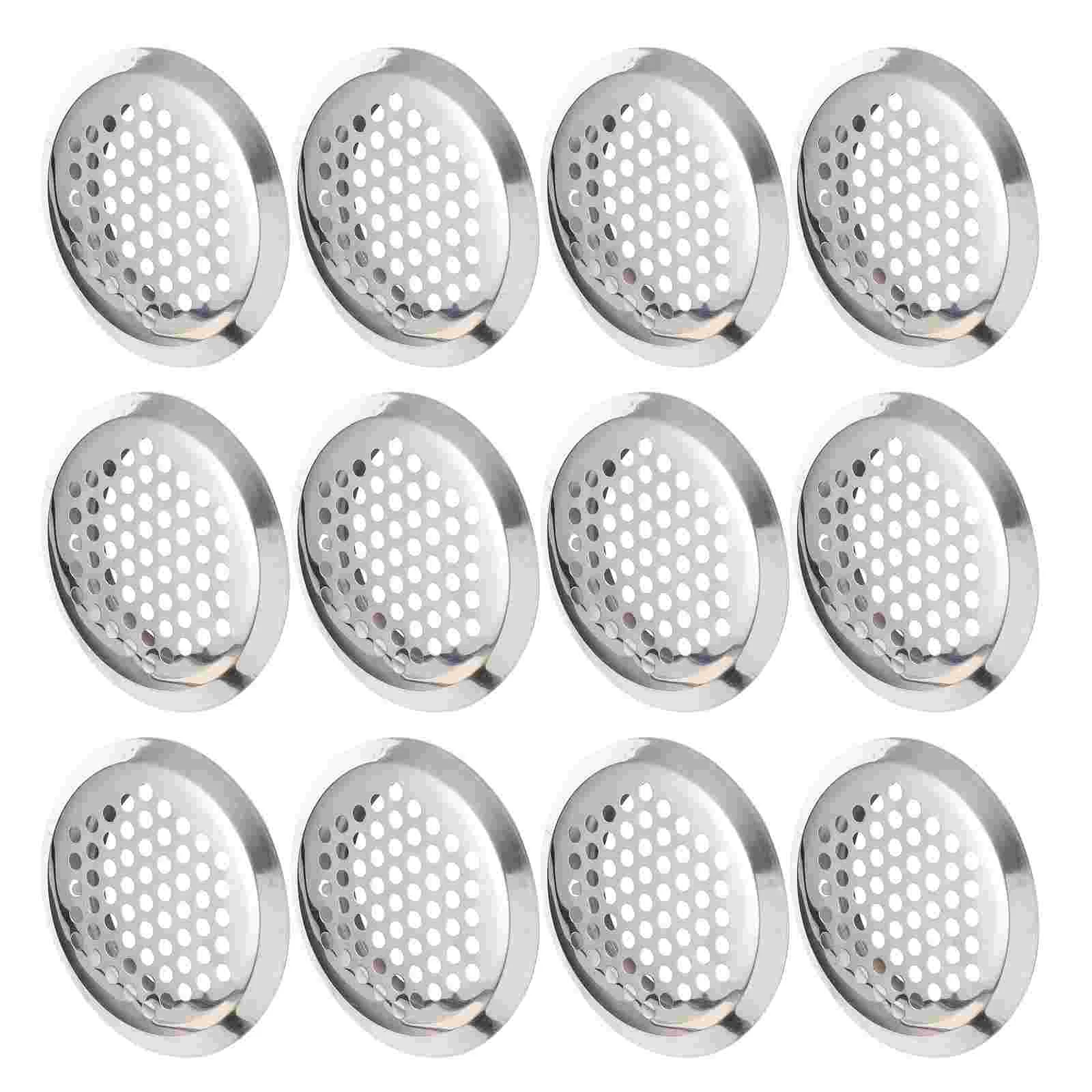 

Vent Round Hole Air Louver Soffit Cover Covers Stainless Mesh Grille Ceiling Floor Register Duct Heat Emission Steel