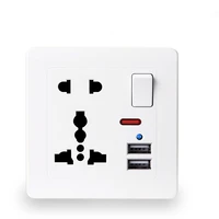 british usb wall switch socket 13a uk standard five hole multi function socket usb outlet