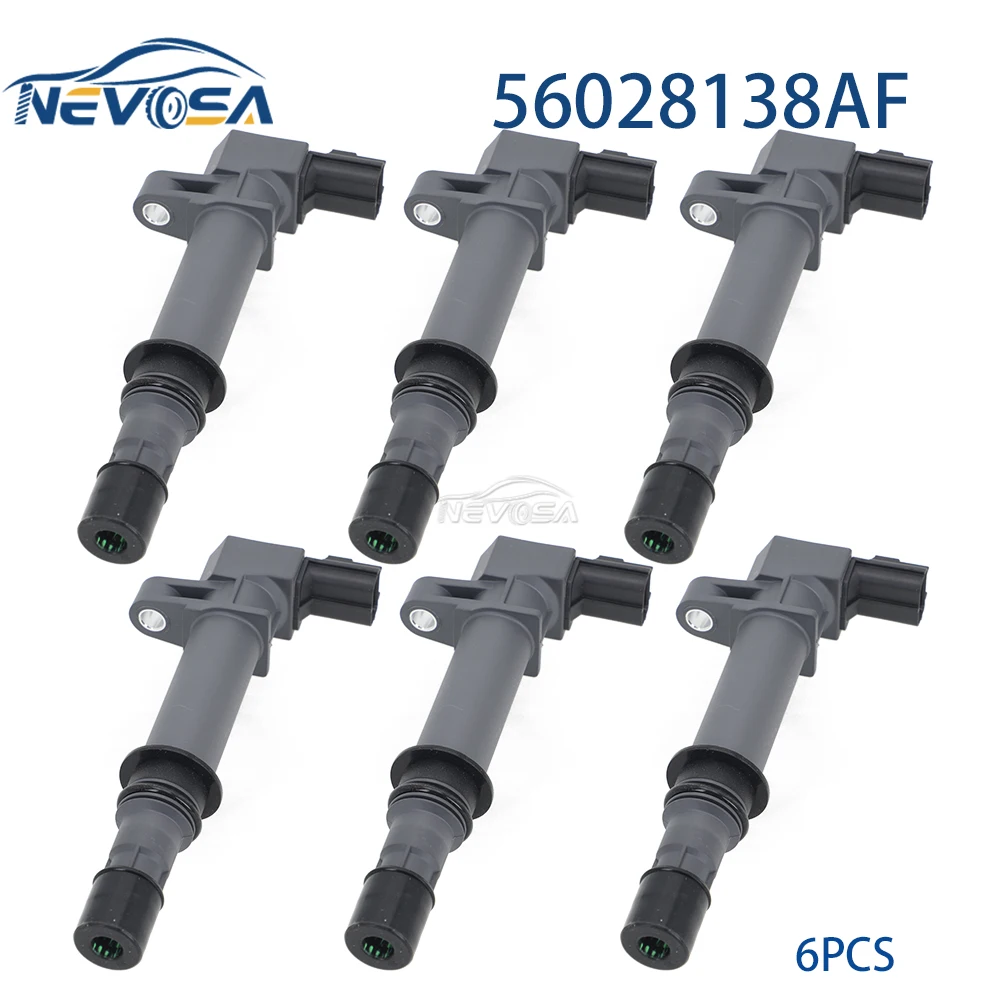 

NEVOSA 6 шт. для Dodge Durango 2003-2009 Nitro STX V6 2007 Jeep Grand Cherokee 2 3 Commander 56028138 АБ 56028138 Катушка зажигания AF