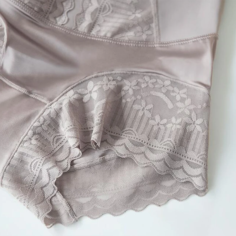 Elastic Shapewear Shorts Women High Waist Lace Panties Boxer Seamless Waist Trainer Body Shaper Tummy Control Hip Lift Panties