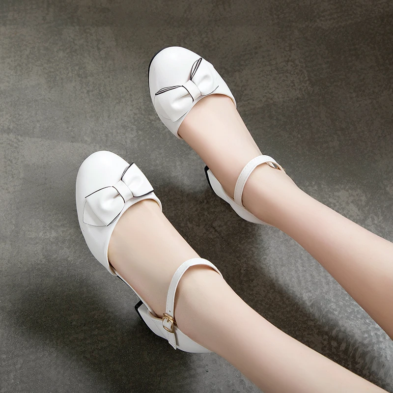 

New Girls Leather Shoes Children Princess Dance High Heels Performance Party Student Baby Kids Spring Summer Fashion 041