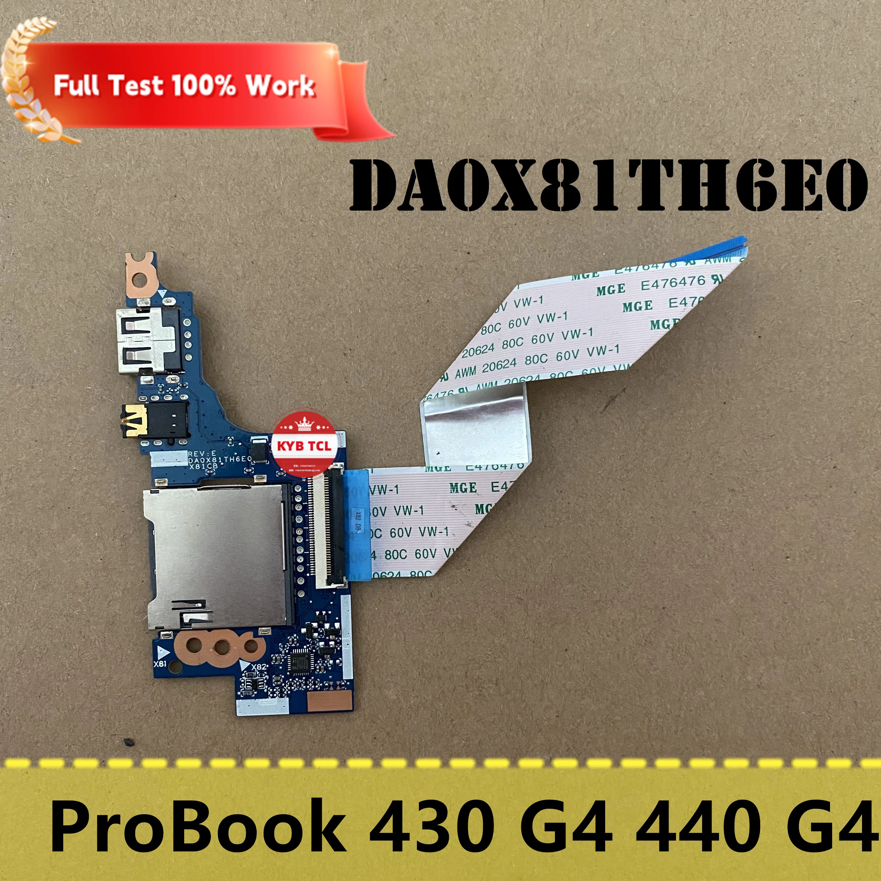 

Подлинный HP ProBook 430 G4 440 G4 ноутбук USB Audio Board с кабелем DA0X81TH6E0 X81 ноутбука