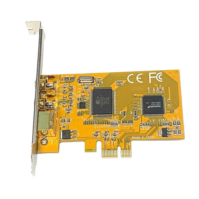 Карта видеозахвата PCIE To AV 878A 878 для видеонаблюдения HD-изображение 640X480 2 ПОРТА