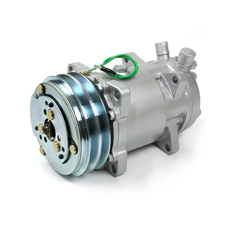 5H16 Sanden 510 Компрессор 12 В 24 2 канавки V Ременный шкив Трактор Экскаватор Сверхмощный