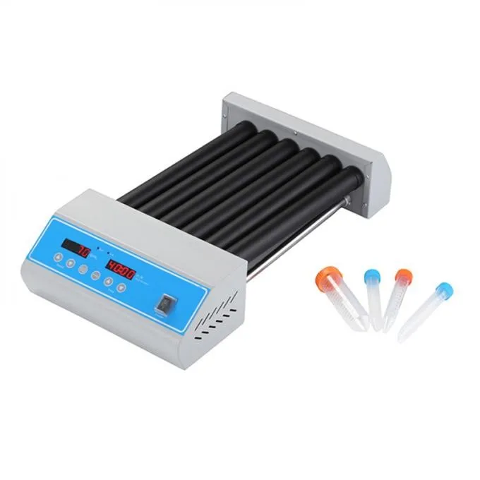 RM100 лабораторный трубчатый роликовый смеситель для образцов B lood с 6 роликами