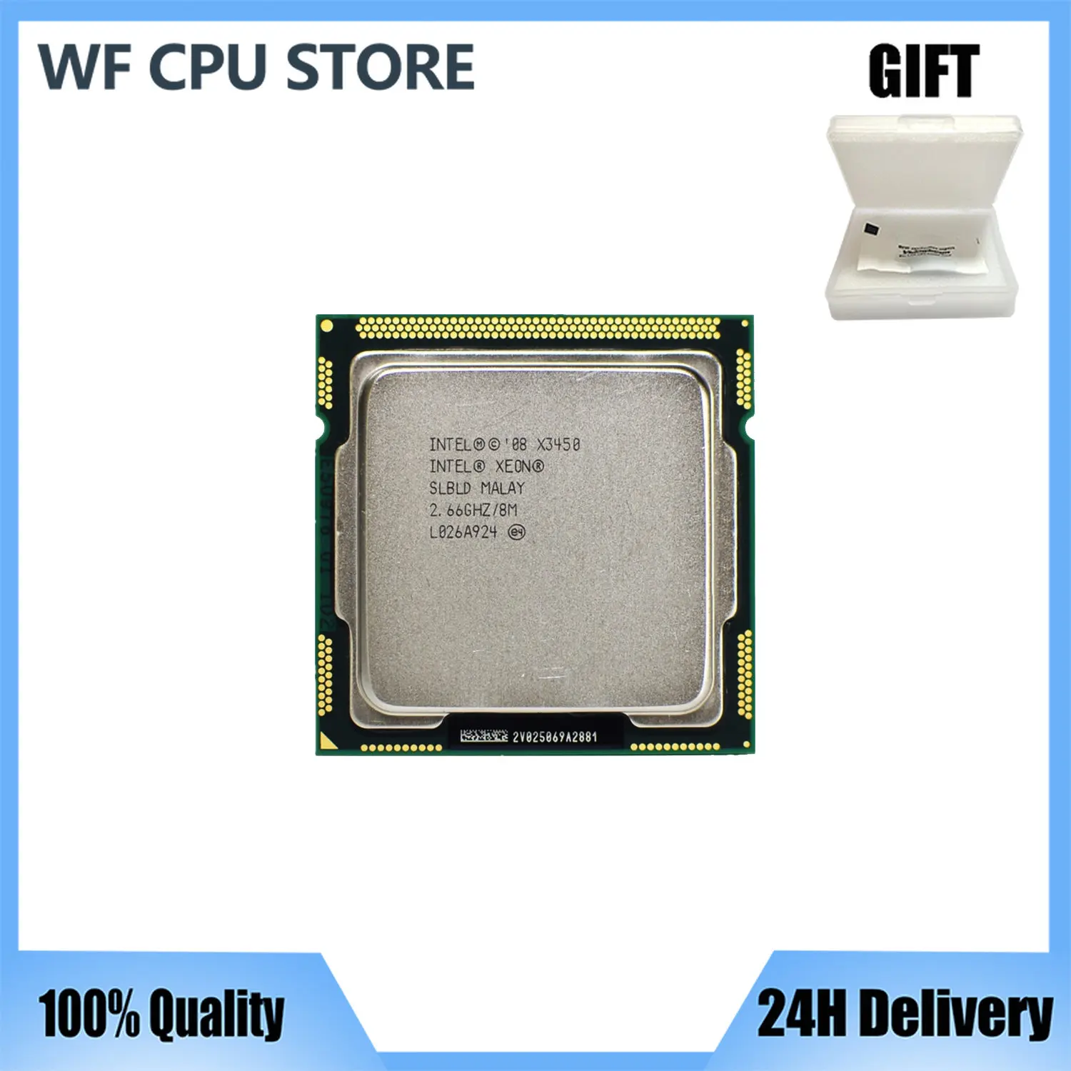 

Intel Xeon X3450 2.667 GHz Quad-Core Eight-Thread 95W CPU Processor 8M 95W LGA 1156