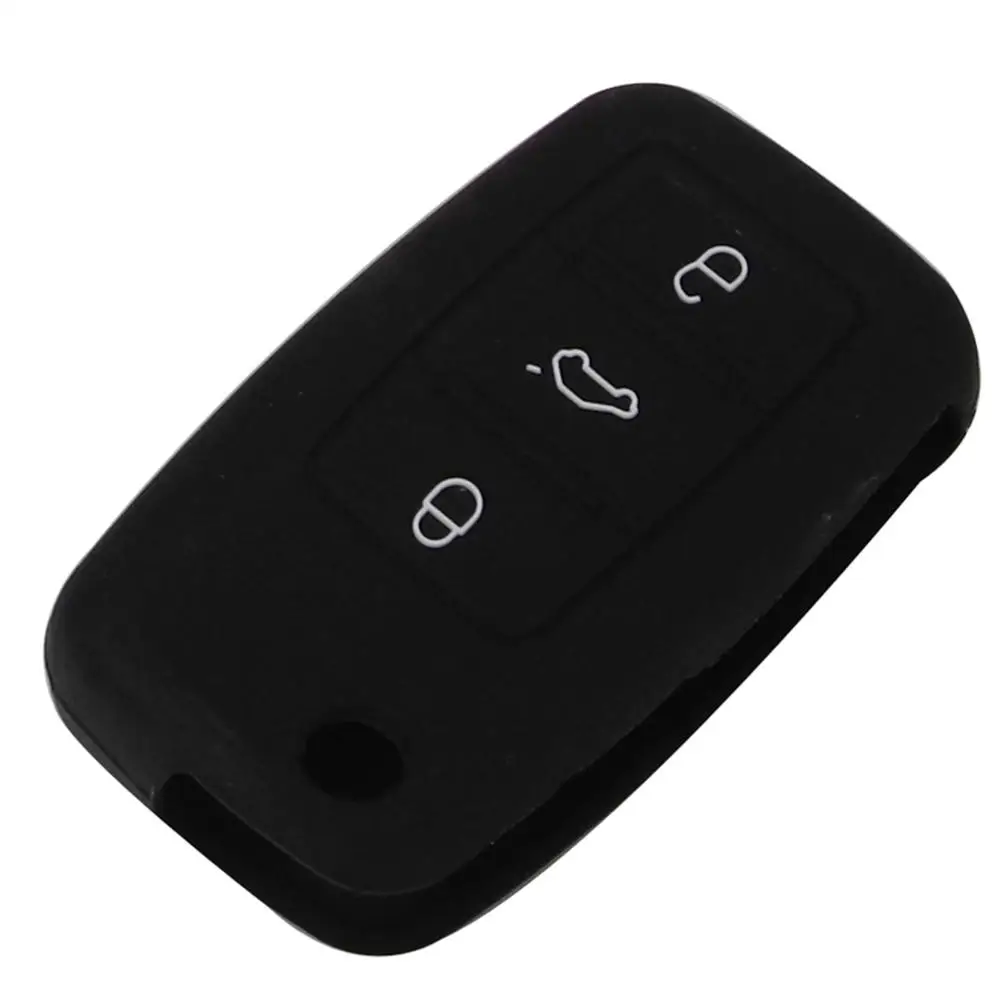 

Силиконовый чехол для ключей jingyuqin для VW Polo Passat B5 Golf 4 5 6 Jetta Mk6 Tiguan Golf CrossFox Plus Eos Scirocco, чехол для ключа автомобиля