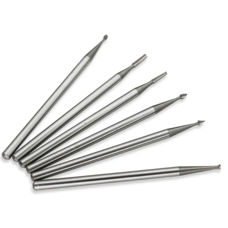 6 шт. высококачественные фрезы из вольфрамовой стали микро гравировальные