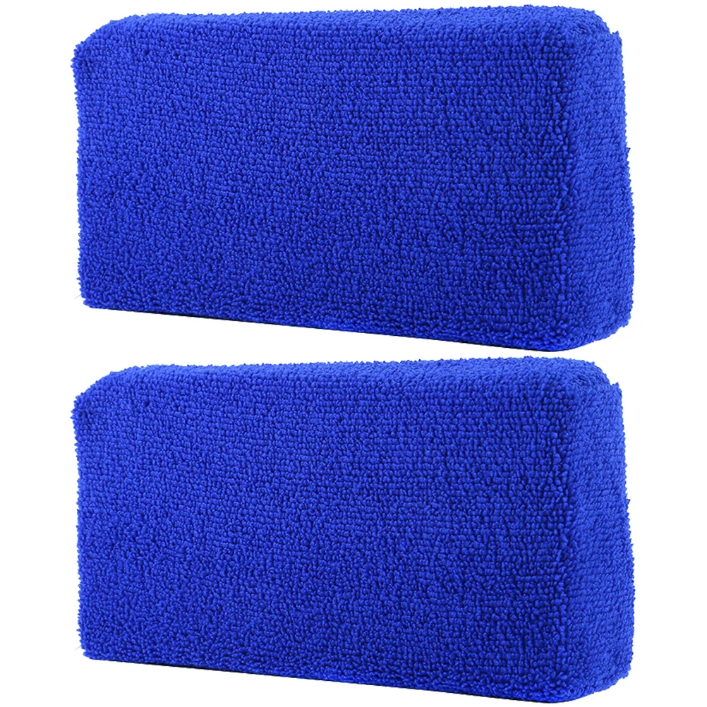 

Microfiber Cleaning Car Sponge Pads Applicator Towel Kitchen Block Supplies Spongesdish Accessories Detailing Fitness Washing