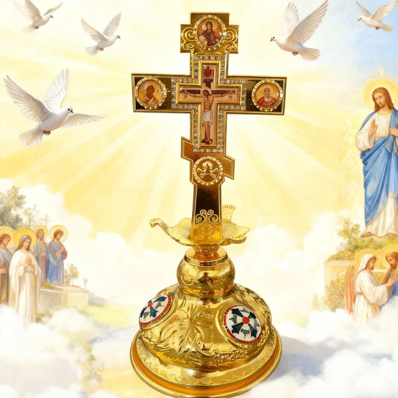 

Христианский металлический настенный крест Страсть Иисуса