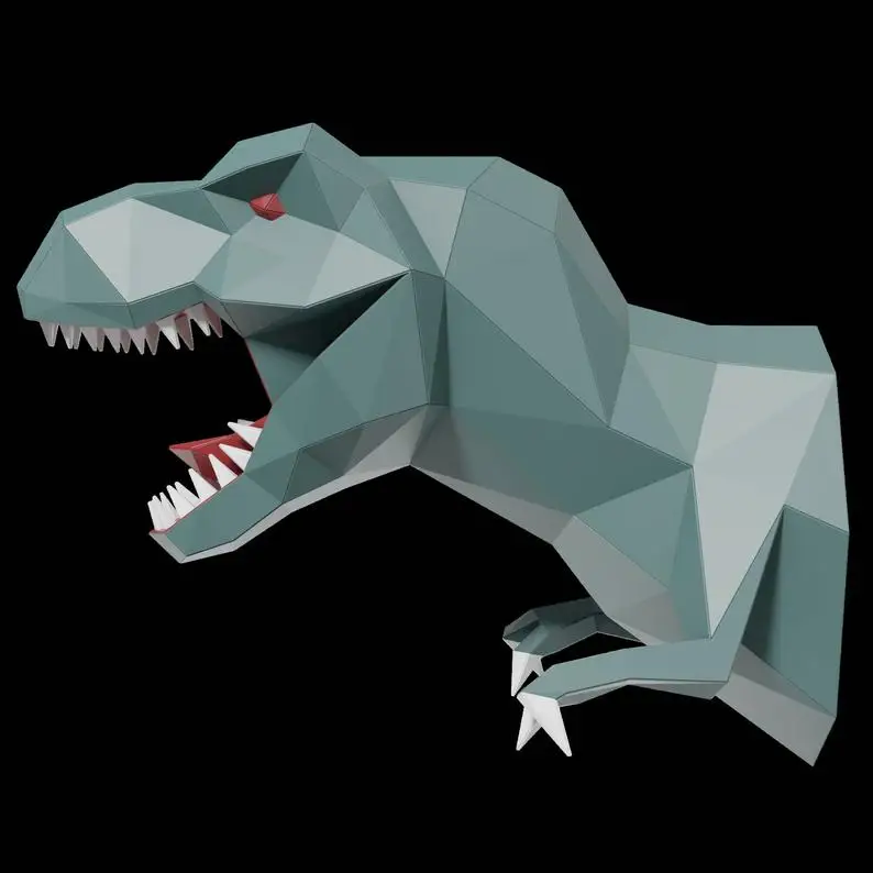 

Papercraf 3d Dino Paper Animal Models Pinscher Dinosaur Papercraft Toy Home Decor Wall Boys Bedroom Decoration DIY doll
