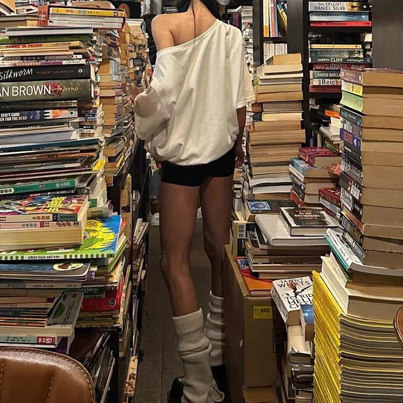 IAMHOTTY Женский Пуловер С Буквенным Принтом В Консервативном Стиле Футболка