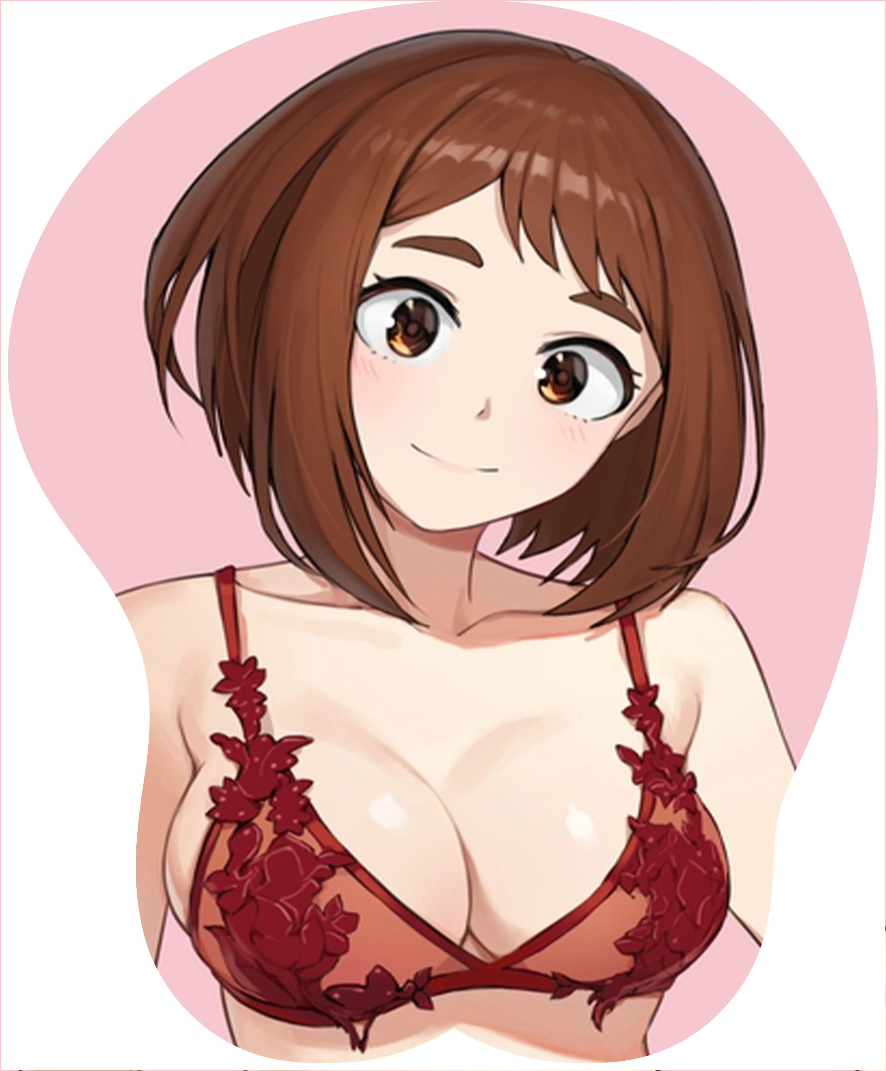 

Creative 3D Stereo Silicone Mouse Pad Anime Beauty Free Shipping