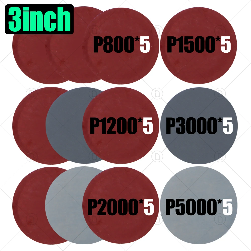 

3/4/5/6 дюймов шлифовальные диски, абразивный полировальный круг, набор шлифовальной бумаги по дереву, ремонт автомобильных фар, полировка, реставрация, наждачная бумага