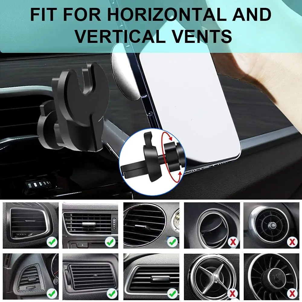 Air Vent Car Phone Holder for Pop Grip, Universal Socket Mount Vent Clip Car Mount, Socket Holder Fits All Smartphone images - 6
