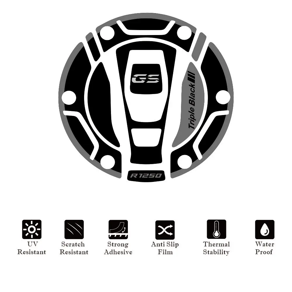 Мотоциклетная накладка на крышку топливного бака, противоскользящая наклейка, защита от декола для BMW R1250GS R 1250 GS ADV 2018 2019 2020 2021 2022 2023