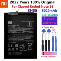 100 original 5020mah replacement battery for xiaomi redmi note 9s note9s bn55 genuine phone battery free tools