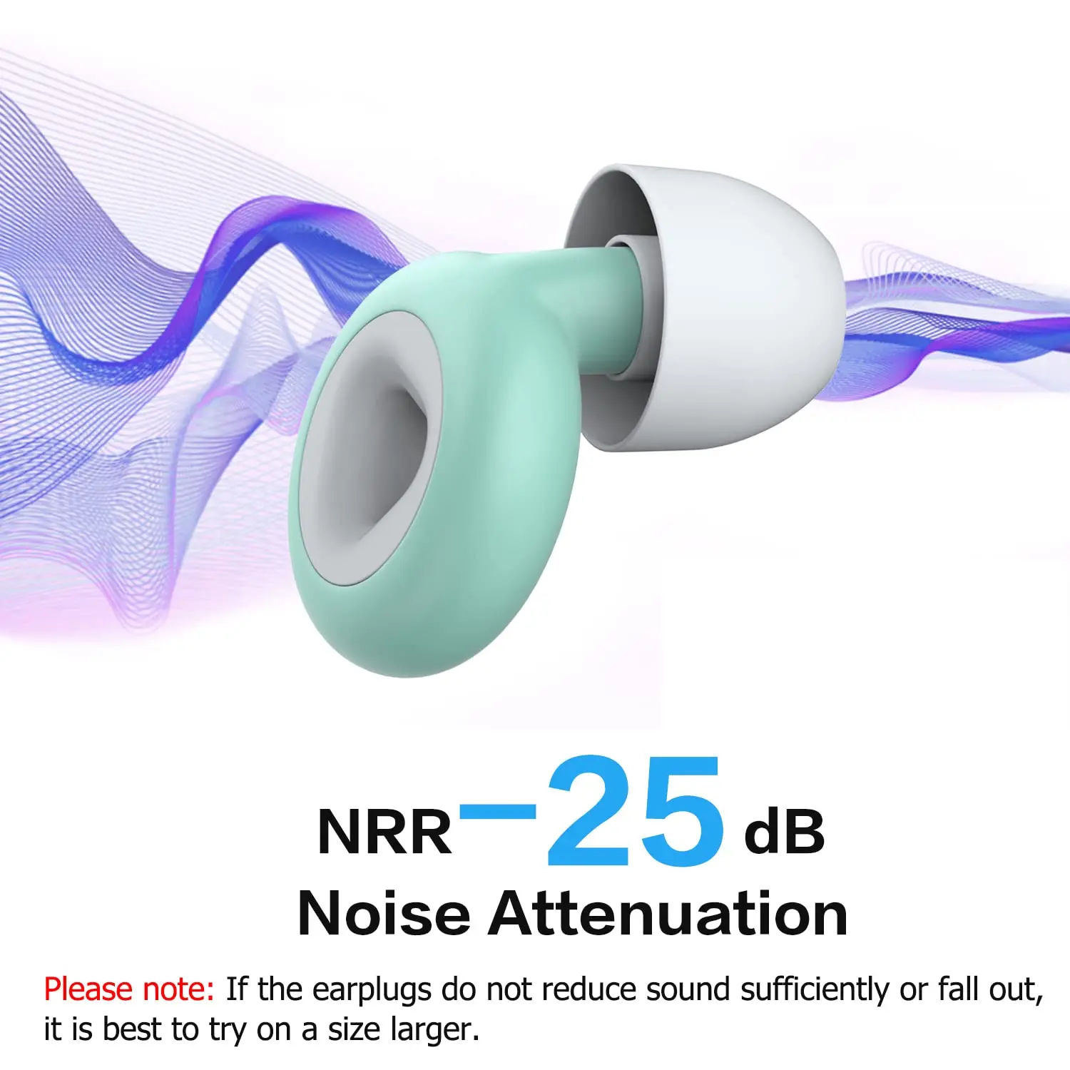 2 шт. 6 насадок для ушей из силикона с шумоподавлением