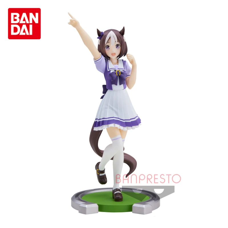 

In stock 18Cm Bandai Original BANPRESTO Uma Musume Pretty Derby Special Week Kawaii Cute Anime Action Figure Collection Toys