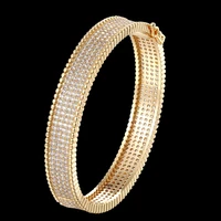 zlxgirl full around mirco paved womens fine wedding bracelet and bangle bridal jewelry fashion 2022 women gold bangle bijoux