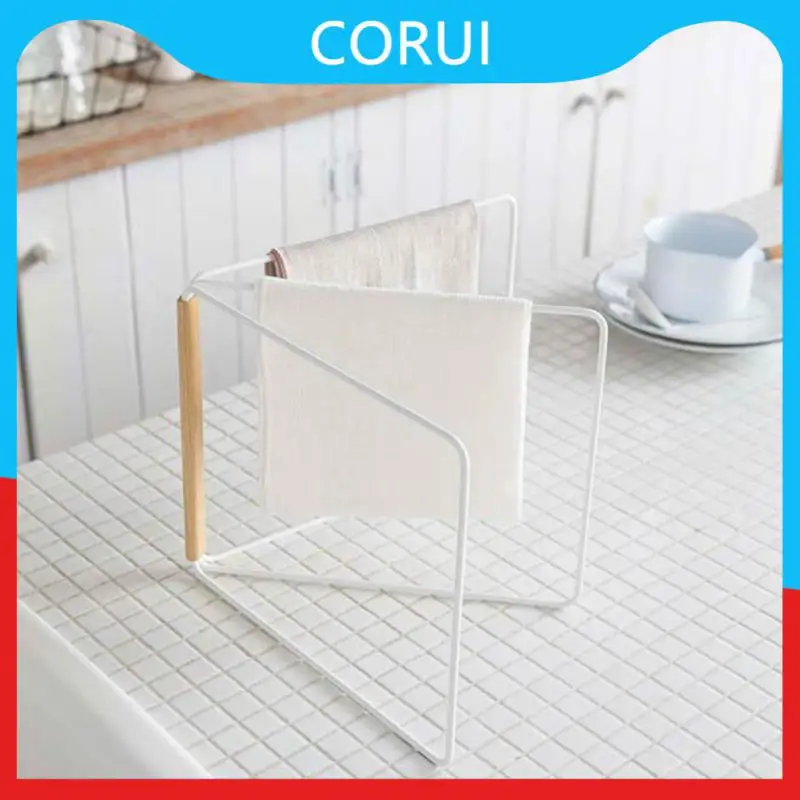

Kitchen Folding Rag Towel Bar Bathroom Towel Holder Hanger Shelf Rack Cabinet Organizer Table Floor-type Towel Holder Stand