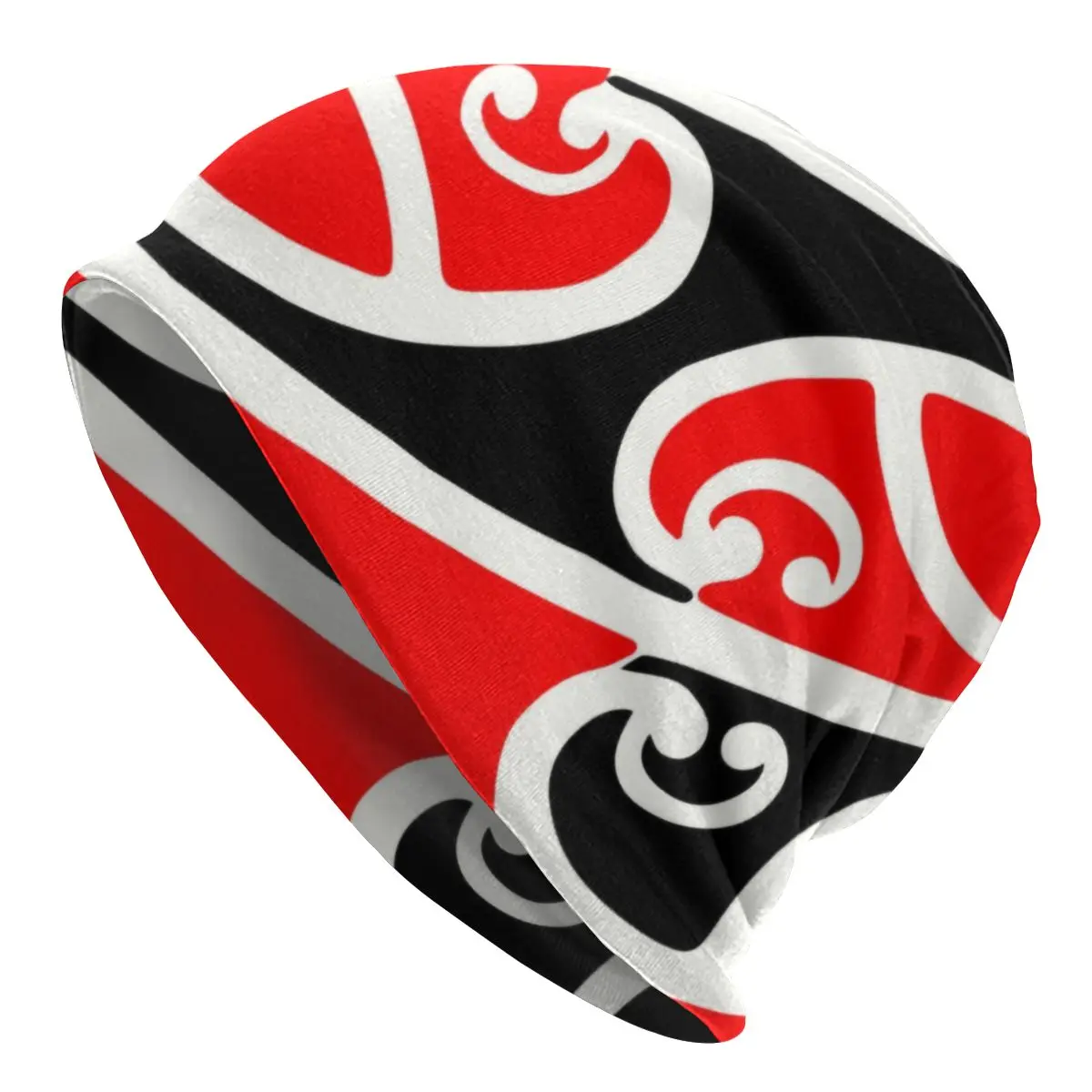 

Unisex Winter Warm Bonnet Homme Knit Hats Maori Kowhaiwhai Pattern Beanie Cap Ski New Zealand Koru Tribal Art Beanies Caps 1