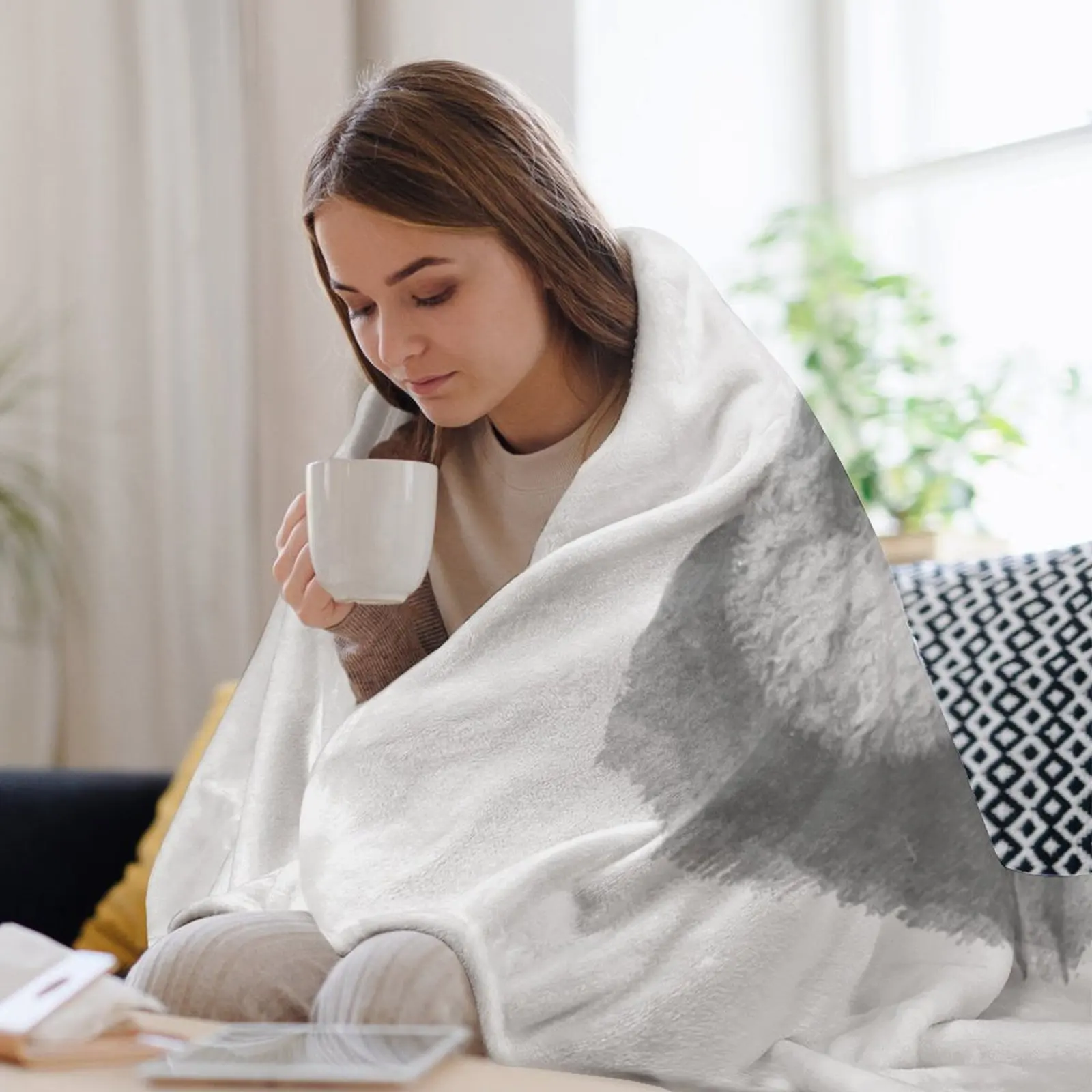 Одеяло с портретом Saint Padre Pio для дивана одеяла ретро