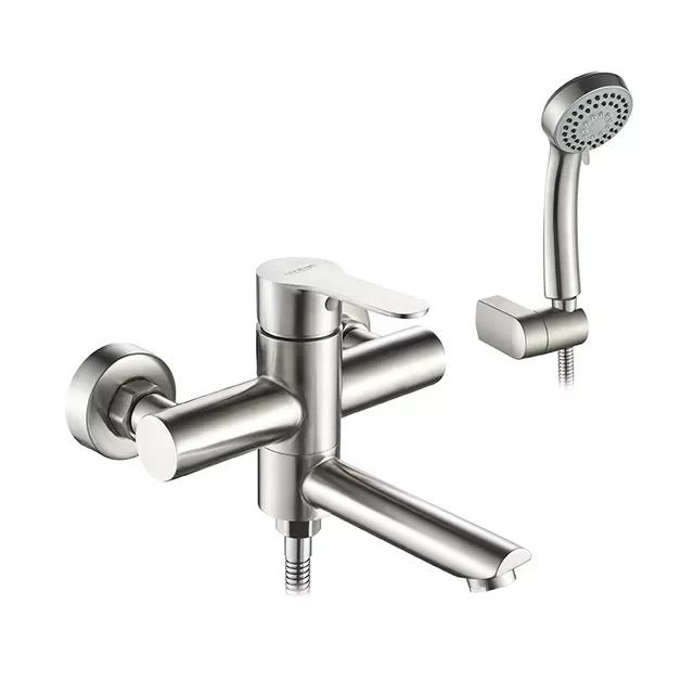 

Stainless Steel Bathtub Faucet Bathroom Shower Hot and Cold Water Mixing Polished Brused Bathtub Faucets Tap L73103