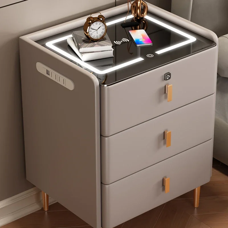 Шкаф для хранения спальные прикроватные столики Современная консоль умные