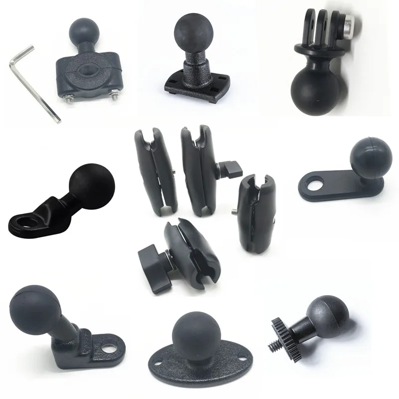 

1'' Inch Ball Car Headrest Ball Head GPS Holder Mount Motorcycle 10mm Base for GoPro Yi Insta360 Camera iPhone Accessories ram