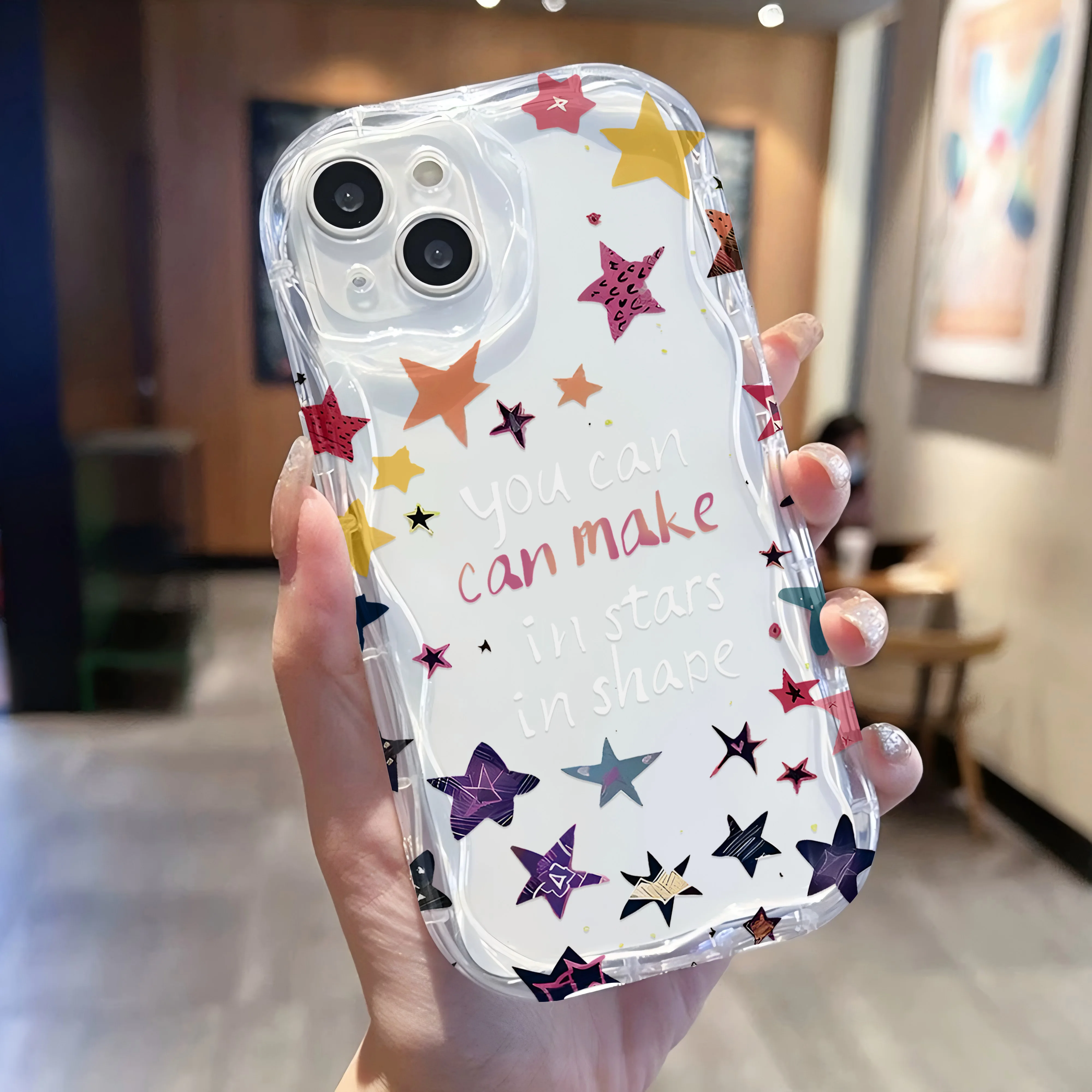 Чехол Y2k с цветными звездами и браслетом для телефона Infinix Hot Note Zero GT 50 40 30 20 Smart 9 8 Play