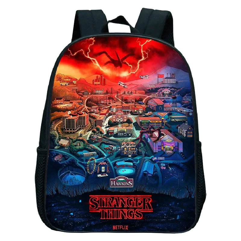 

Kids Stranger Things Season 4 Kindergarten Backpack school bag Stranger Things Knapsack Baby Children Toddler Rucksack Mochila