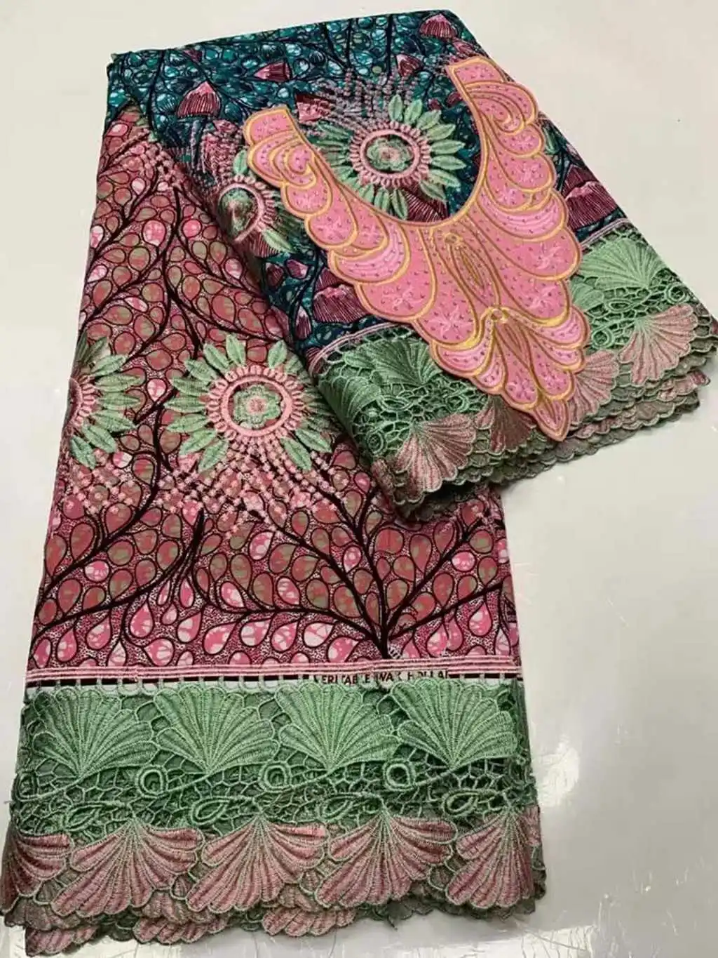 Высококачественный роскошный дизайн шеи африканская анкарская восковая ткань