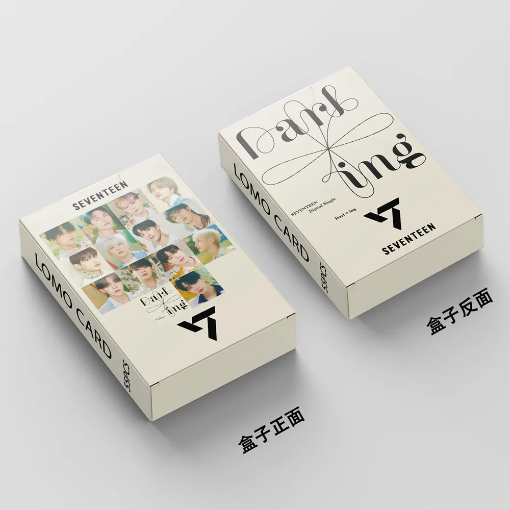 55pcs/set Kpop SEVENTEEN Darling Postcard Lomo Cards New Album Fashion Cute Group Idol Photo Prints Pictures Fans Gift - купить по