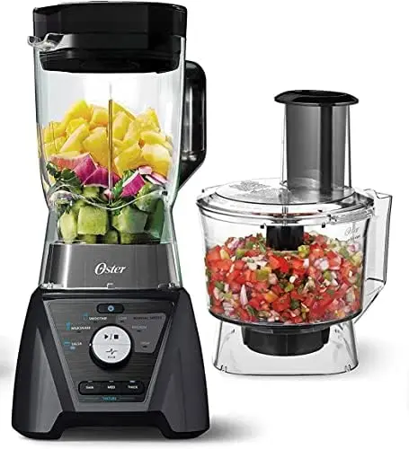 

and Food Processor Combo with 3 Settings for Smoothies, Shakes, and Food Chopping - 3 Speed Texture Select Settings Pro Blender