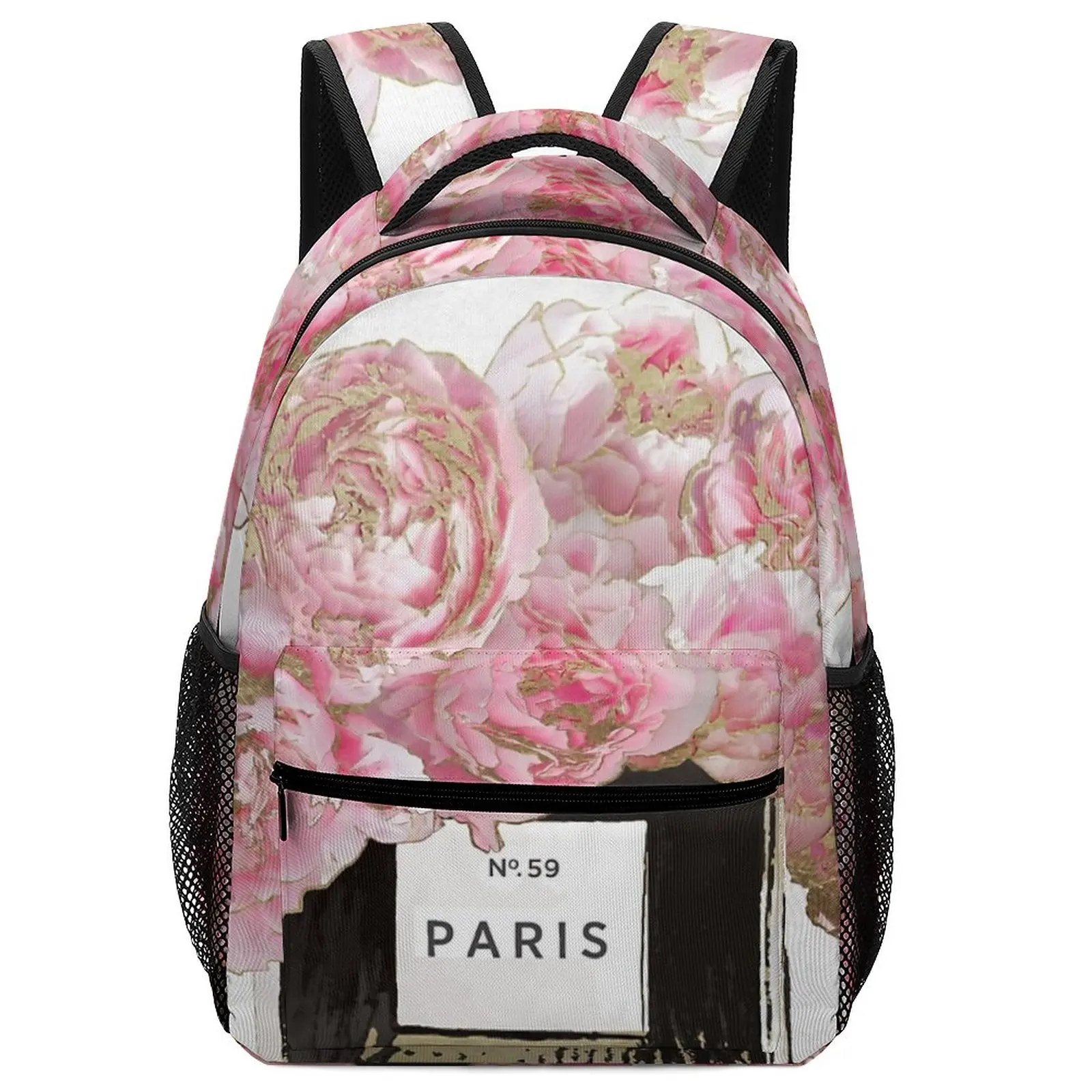 New Art Pink Scented Female Bag for Kids Girls Men School Bag Backpack Child Mother Name Customizable
