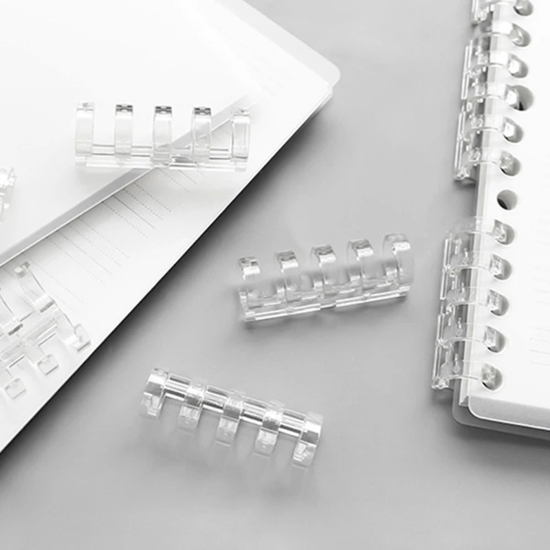 10 шт. многоцелевой 5-кольцевой связующий гребень с отрывными листьями цветной