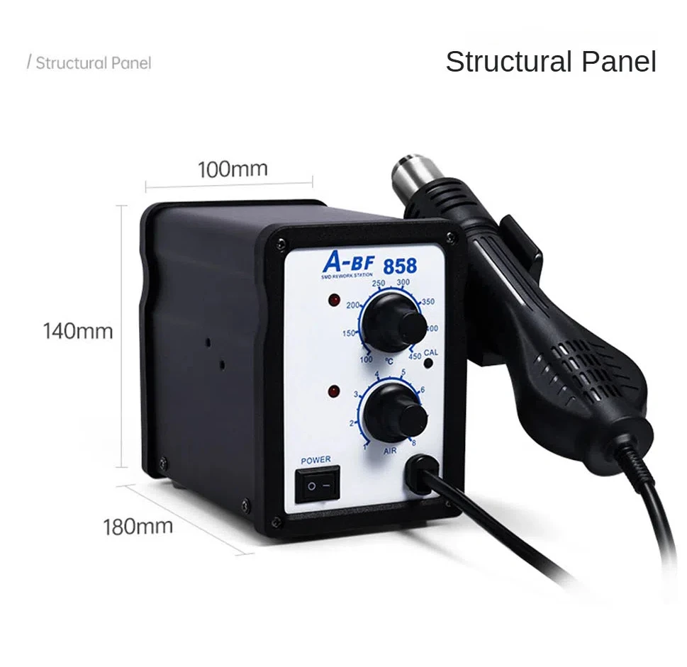 Цифровой дисплей A-BF 858 безсвинцовый стол для сварки горячим воздухом