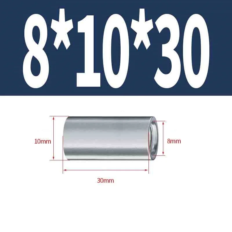 

Гайки соединительные круглые оцинкованные из углеродистой стали M6 M8 M10 M12
