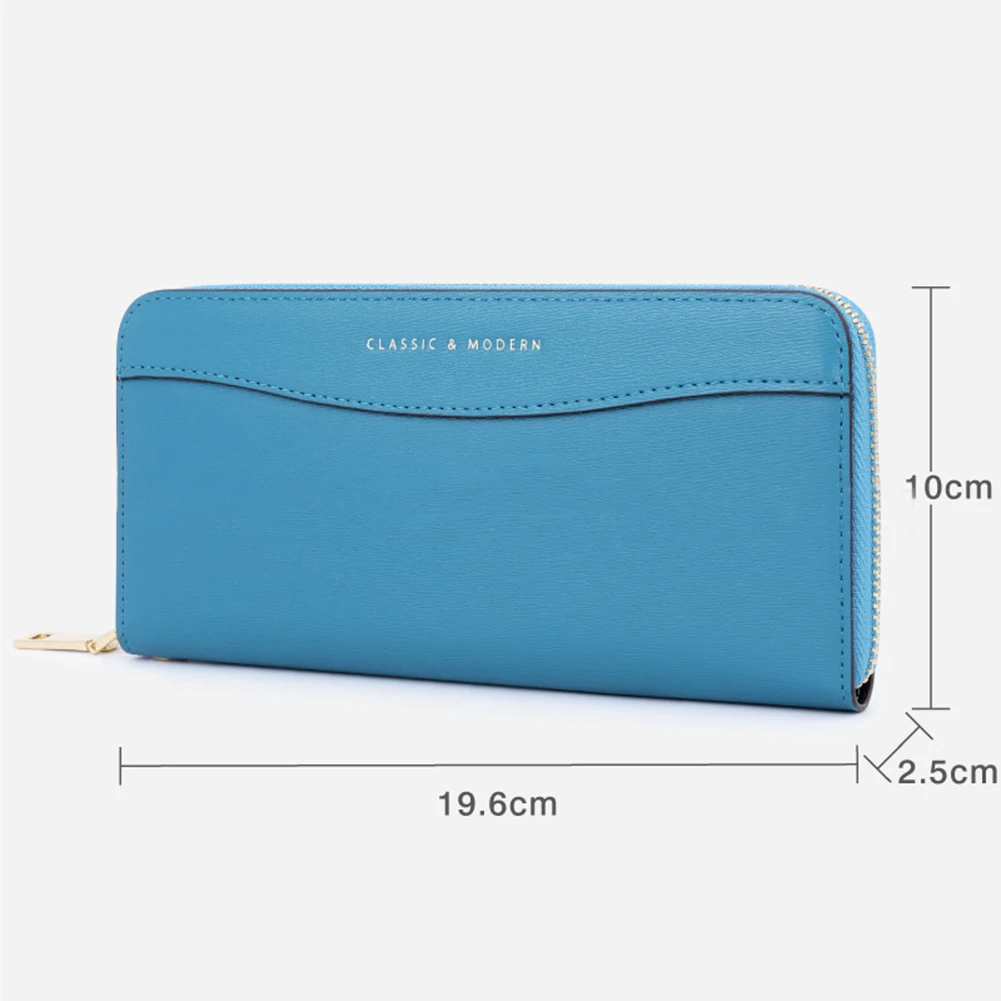 Personalized Removable Lanyard Zipper Long Wallet Multi-Purpose Large Capacity Purse Women Carteras Mujeres Réplicas Exacta