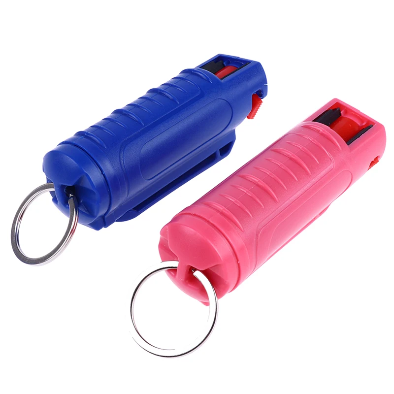 Girls Women Safety Self Defense Pepper Tank Bottle Portable 20mL Pepper Spray Keychain For Emergency Life Saving Accessories